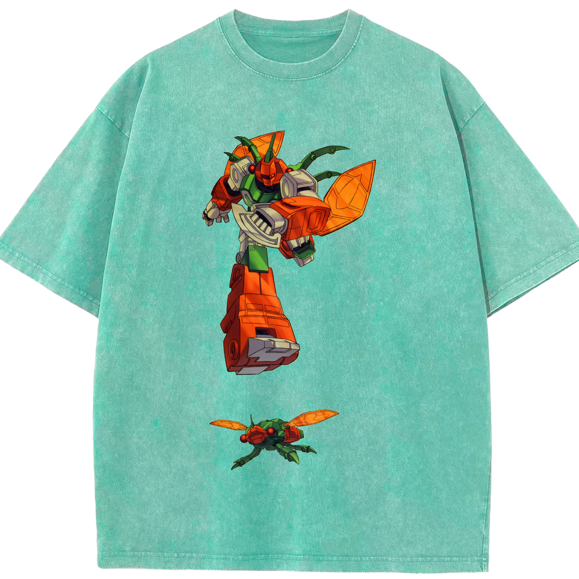 （画像用）  綿100% ヴィンテージ風 半袖Tシャツ（フロントプリント）